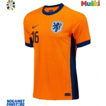 Nizozemska Joey Veerman #16 Domaci Dres EP 2024 Kratak Rukav